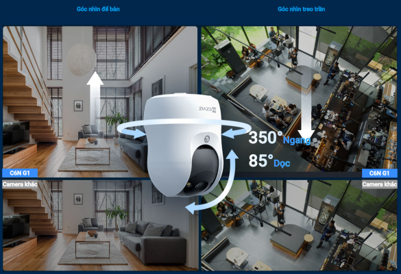Camera Ezviz C6N G1 4K 8MP Xoay 360 độ_LNTEK