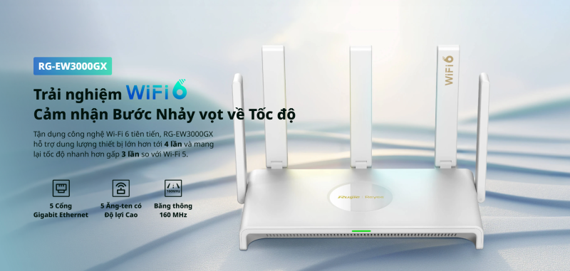 Router WiFi 6 Ruijie Reyee RG-EW3000GX