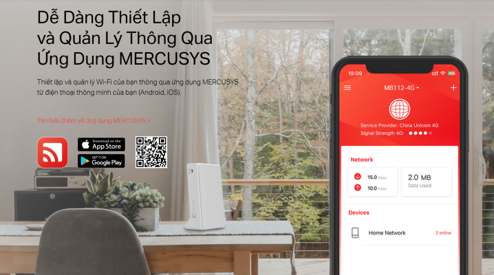 Wifi 4G Mercusys MB112-4G_LNTEK CO., LTD