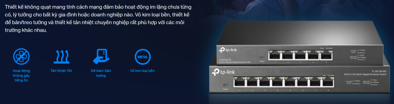 Bộ chia mang 8 Cổng 2.5G TP-Link TL-SG108-M2