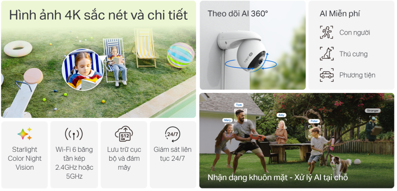 Camera wifi ngoai troi tapo