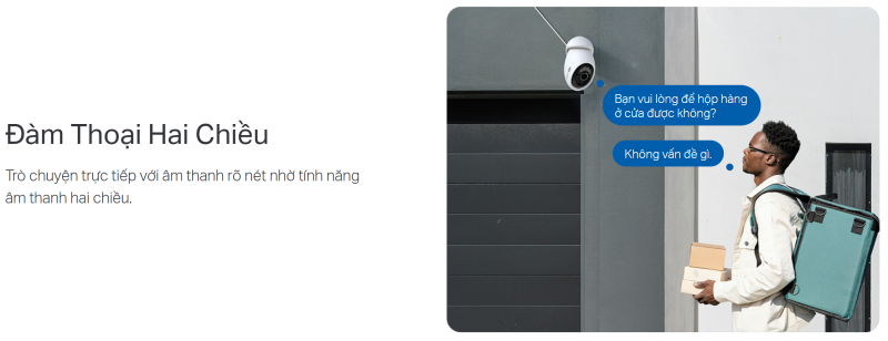 Camera wifi ngoai troi tapo sieu net 4k.