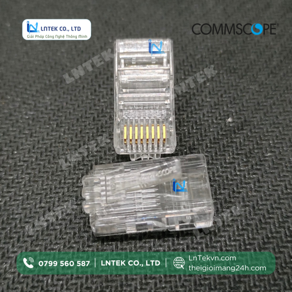 Đầu bấm RJ45 Cat5 Commscope 6-554720-3 chinh hang_LNTEK