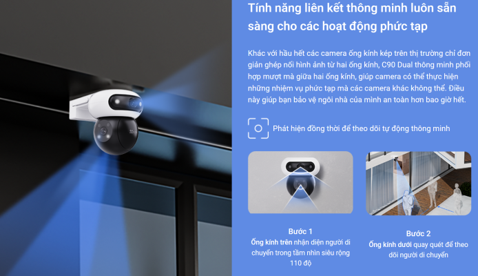 Ezviz C90 Dual 2K+ (4MP + 4MP)