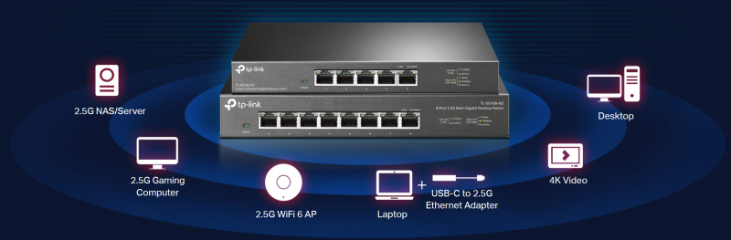 Switch 8 Cổng 2.5G TP-Link TL-SG108-M2