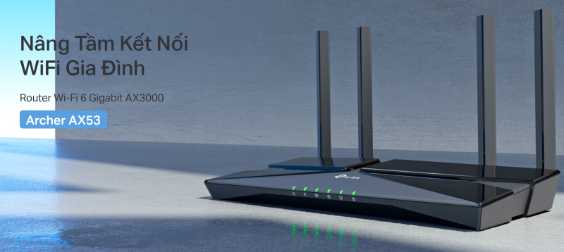 Bộ Phát Wifi TP-Link AX3000 Archer AX53 Chuẩn Wifi 6_hang chinh hang