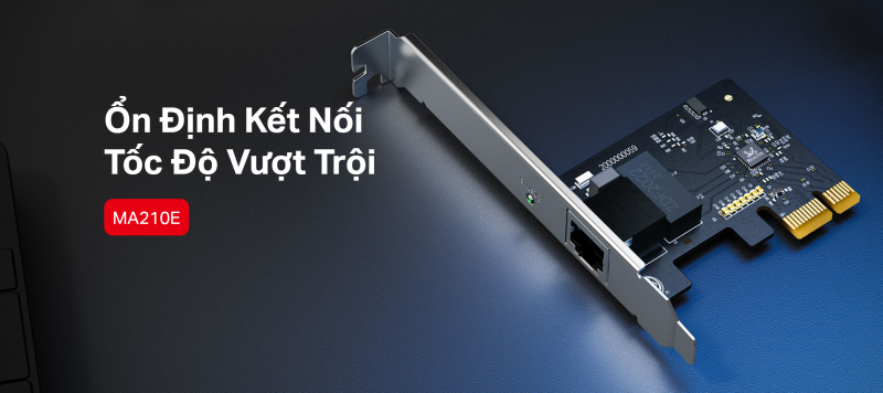 Card Mạng PCIe Gigabit Mercusys MA210E