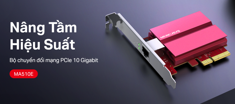 Card mạng 10GbE PCIe Mercusys MA510E_LNTEK