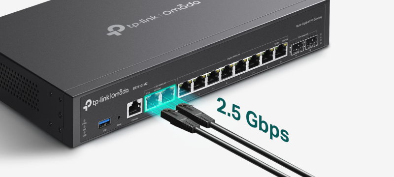Router TP-Link Omada ER7412-M2 Multi-Gigabit Gateway VPN_LNTEK