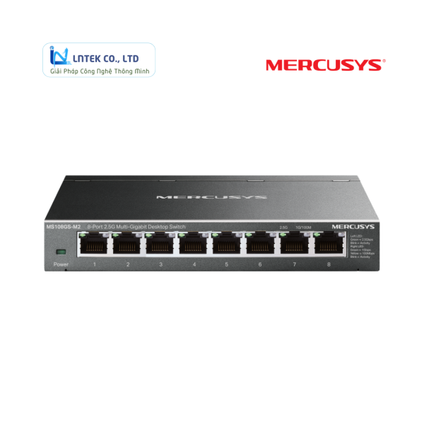 Switch 8 Cổng 2.5G Mercusys MS108GS-M2 Multi-Gigabit_LNTEK