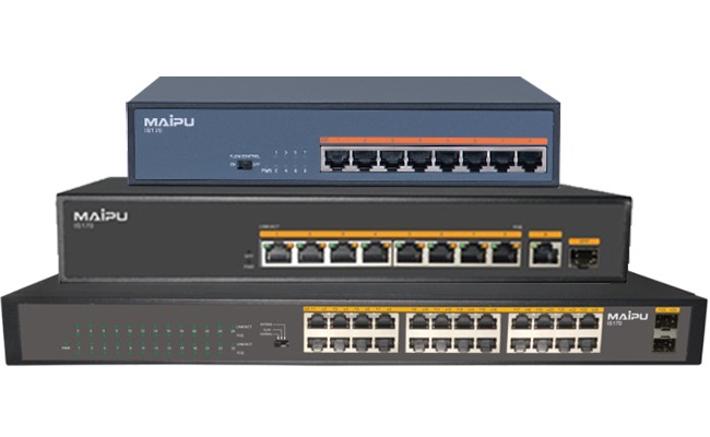 Switch Maipu IS170-26TP-AC 24-Ports 1G RJ45 PoE 360W_LNTEK