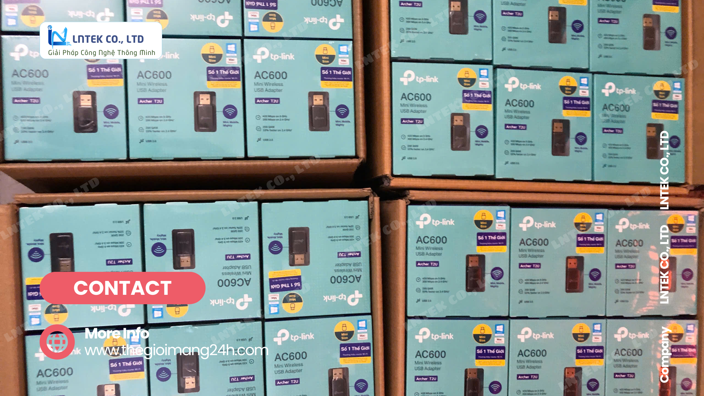 USB WiFi TP-Link Archer T2U Băng Tần Kép AC600_LNTEK CO., LTD. USB WiFi TP-Link Archer T2U Băng Tần Kép AC600_LNTEK CO., LTD.