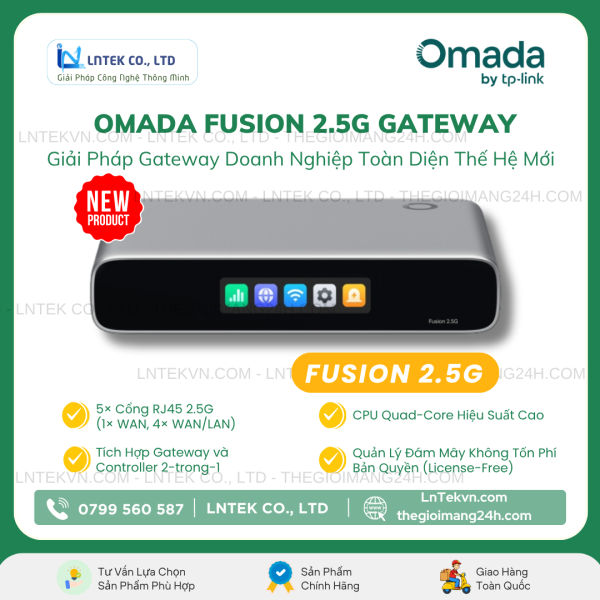 Thiết bị định tuyến TP-Link Omada Fusion 2.5G Gateway_CÔNG NGHỆ LNTEK